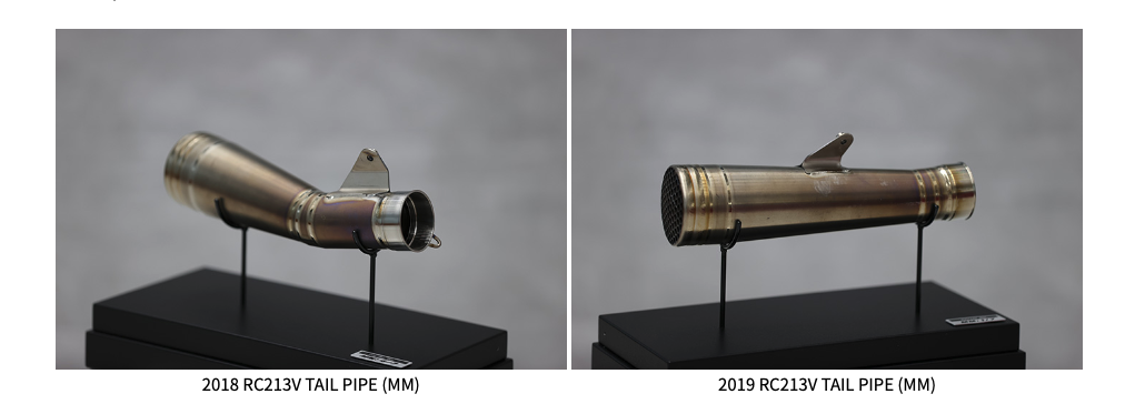 2018/2019賽車尾段，造型略有不同